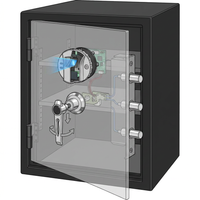 1.45 Cu. Ft. Large Safe with Biometric Lock, Black Matte — How It Works