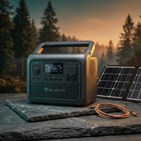 1800W Continuous/3600W Peak Output 1024Wh Portable Power Station, Push Button Start Battery Solar Generator for Outdoors — Studio Shot
