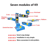 Mini 3D Printer Fully Assembled with Automatic Leveling, 100X100X100Mm Build Size 3D Printing Machine for Beginners, Kids, Students | Plug-And-Play Educational 3D Printer with Mobile App Control