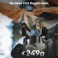 Drones with Camera for Adults 4K, GPS Drone with Obstacle Alert & Auto Return, 54 Mins Flight 3 Batteries, Brushless Motor, Foldable Mini Drone under 249G, 5G Wifi -  P17, Age 14+ (Black,Small)