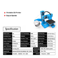 Mini 3D Printer Fully Assembled with Automatic Leveling, 100X100X100Mm Build Size 3D Printing Machine for Beginners, Kids, Students | Plug-And-Play Educational 3D Printer with Mobile App Control