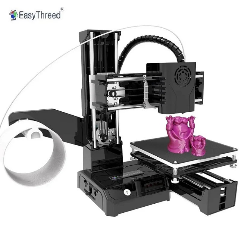 3D Printer K9 Easy to Use One-Click Print Mainboard Magnetic Platform Desktop Mini Printer K7 for Beginner Kid Gift