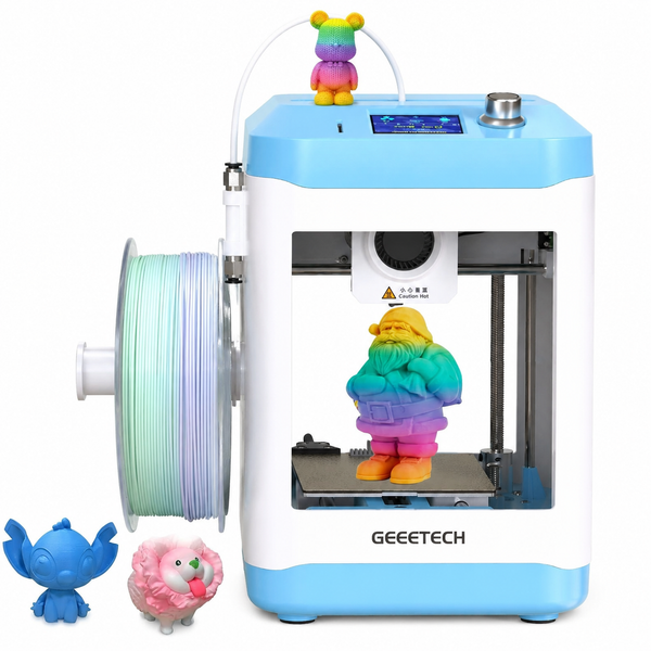3D Printer for Kids and Beginners,Geeetech Mini 3D Printers with Auto Leveling,High Speed and Fully Open Source,Fully Assembled Direct Drive Extruder,For Home and School,Print Area 3.94×4.33×3.94 In
