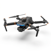 Drones with Camera for Adults 4K, GPS Drone with Obstacle Alert & Auto Return, 54 Mins Flight 3 Batteries, Brushless Motor, Foldable Mini Drone under 249G, 5G Wifi -  P17, Age 14+ (Black,Small) — Studio Shot