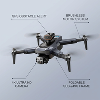 Drones with Camera for Adults 4K, GPS Drone with Obstacle Alert & Auto Return, 54 Mins Flight 3 Batteries, Brushless Motor, Foldable Mini Drone under 249G, 5G Wifi -  P17, Age 14+ (Black,Small) — infographic