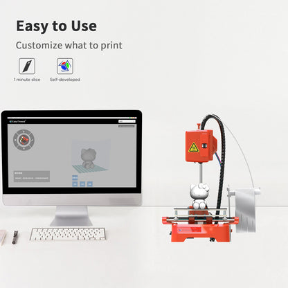 3D Printer K9 Easy to Use One-Click Print Mainboard Magnetic Platform Desktop Mini Printer K7 for Beginner Kid Gift