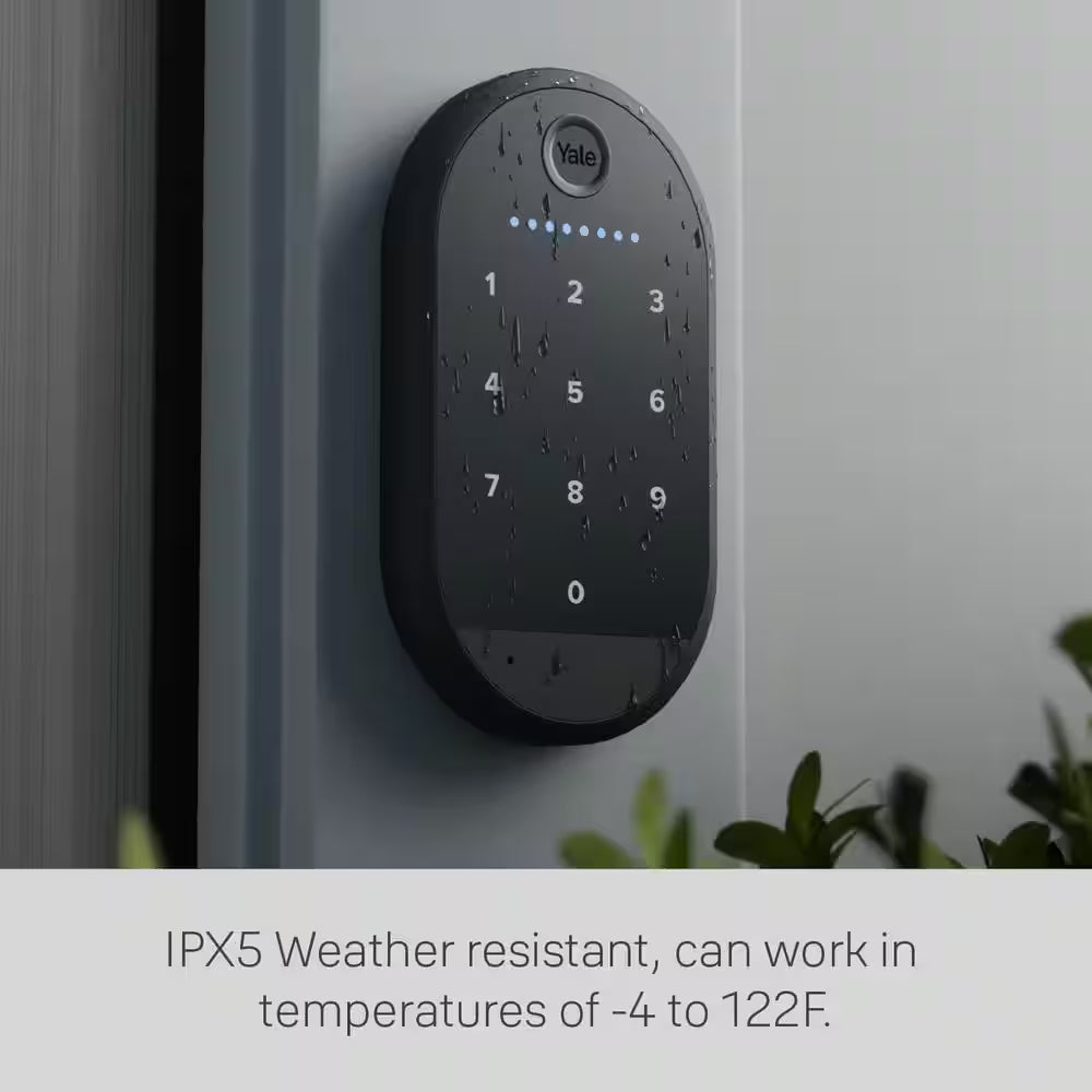 Apartment Smart Door Lock with Wi-Fi and Fingerprint Keypad Access, Silver