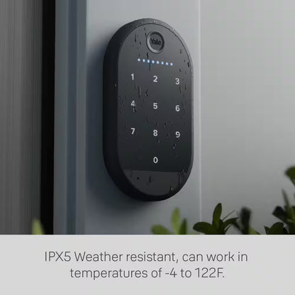 Apartment Smart Door Lock with Wi-Fi and Fingerprint Keypad Access, Silver